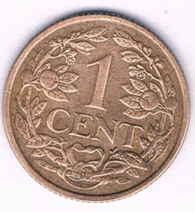 Moneda 1 cent 1960 - Suriname, cotatii ridicate! foto