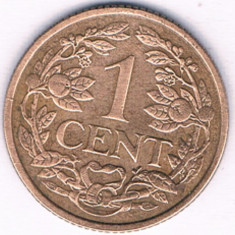 Moneda 1 cent 1960 - Suriname, cotatii ridicate!