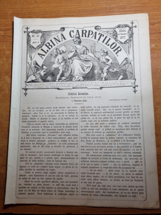 albina carpatilor 10 noiembrie 1877-schitul ialomita,ioan maiorescu