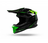 MBS Casca motocross/enduro Ufo Intrepid, gri/negru/verde neon, marimea S, Cod Produs: HE156S