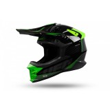 MBS Casca motocross/enduro Ufo Intrepid, gri/negru/verde neon, marimea XL, Cod Produs: HE156XL