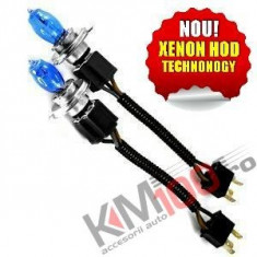 Set becuri XENON HOD, H4, (55/60W -&amp;gt; 90/100W) foto