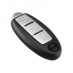 Smart key Topautochei&reg; pentru Nissan Patrol Pathfinder Qashqai 3 butoane, dupa 2009, suport pentru baterie stanga