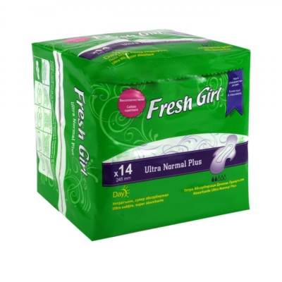 Absorbante Fresh Girl Ultra Normal Plus, Set 14 Bucăți, Lungime 245 mm, Absorbție Rapidă cu S.A.P. foto