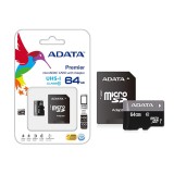 Card de memorie microsd, adata 64gb