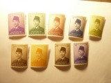 Set Timbre Indonezia 1951 si 1953 Presedinte Sukarno , 9 valori