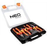 Set scule VDE 1000V, 4 piese, surubelnite si clesti NEO TOOLS