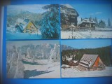 HOPCT LOT 3475 -4 CARTI POSTALE--IARNA LA PREDEAL-JUD BRASOV-CIRCULATE, Circulata, Printata