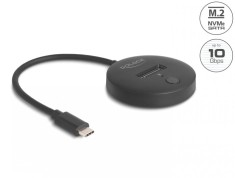 Docking station USB 3.2 type C la SSD M.2 NVMe / SATA, Delock 64254
