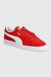 Puma sneakers din piele intoarsă Suede Classic culoarea rosu, 399781