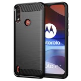 Husa Motorola Moto E7 Power Asteroid GSM Carbon Silicone, negru