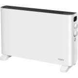 Convector de podea Tesy CN 207 ZF W, 4 optiuni de setare a caldurii: 1000/2000 W + ventilator, termostat, functie turbo, alb