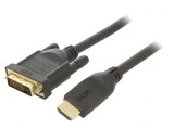 Cablu DVI-D la HDMI 3m Negru