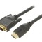 Cablu DVI-D la HDMI 3m Negru
