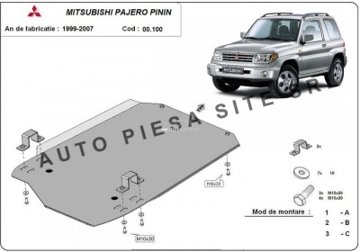 Scut metalic cutie Mitsubishi Pajero Pinin fabricat in perioada 1997 - 2007 APS-00,100 foto