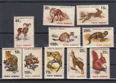 ROMANIA 1993 LP 1318 FAUNA PROTEJATA SERIE MNH foto