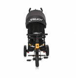 Tricicleta multifunctionala 4 in 1 Speedy Air scaun rotativ Yellow Black, Lorelli