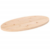 VidaXL Blat de masă, 80x40x2,5 cm, lemn masiv de pin, oval