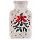 Recipient apa calda model Craciun textil multicolor Im cm 20 x 33 H, 1.5 L