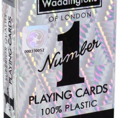 Carti de joc - Number 1 - Platinum Deck | Waddingtons