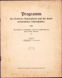 HST C1033 Programm des Honterus-Gymnasiums 1913 Brașov