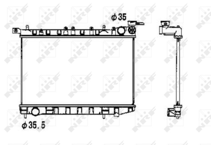 NRF 53341 Radiator, racire motor