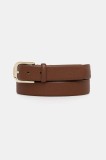 BOSS curea de piele culoarea bej, 50480651