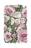 Cumpara ieftin Sticker decorativ, Trandafiri, Roz, 85 cm, 9357ST, Oem