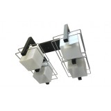 Lustra DC 8039/4, 4*60w e27, lemn cu crom, Vintage, patrat