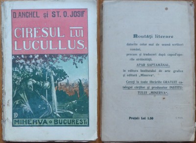 D. Anghel , St. O. Iosif , Ciresul lui Lucullus , 1910 , editia 1 foto