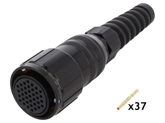 Conector circular mamă 37 pini aurit