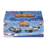 Cumpara ieftin Set 2 masinute metalice pull back Hot Wheels - Muscle and Blown si Alpha Pursuit 1:43