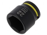 Cap tubular HEX 22mm 3/8 6-puncte IMPAKTOR