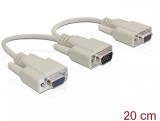 Splitter VGA 2 porturi 20 cm, Delock 65328