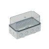 Doza ramificatie dreptunghiulara din plastic ABS 210x110x120mm transparenta IP67 IK06 adanca, METE