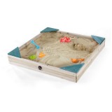 Cutie Nisip Lemn Plum Junior 90x90 cm, Protectie Sol Inclusa, FSC&reg;