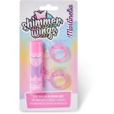 Martinelia Shimmer Wings Lip Balm &amp; Ring Set set pentru copii