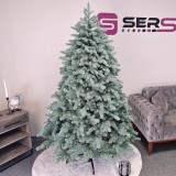 Brad artificial Christmas Deluxe by Sersimo, Kovalivska argintiu, 3D, 210cm Household NewTrend