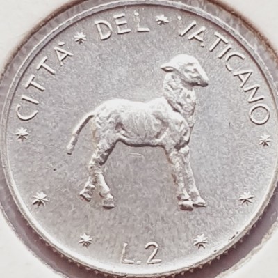 3125 Vatican 2 Lire 1973 Pavlvs VI km 117 foto