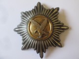 Rara! Danemarca insigna mare pompieri:Falcks Redningskorps argint placat aur&#039;930