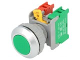 Comutator Acționat Prin Apăsare 30mm 1NC 1NO