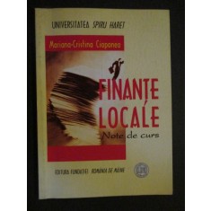 Note de curs- Finante locale