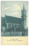 Carte Postala Bistrita, Biserica Evanghelica, Romania, Circulata 1916, Transilvania
