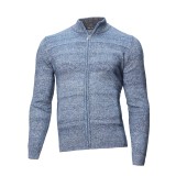Pulover bărbați albastru cu buzunare PL019, 46, 48, 50, 52