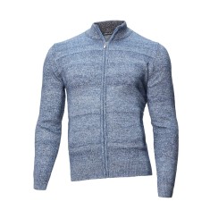 Pulover bărbați albastru cu buzunare PL019