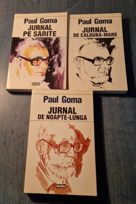 Jurnal pe sarite , de caldura mare si de Noapte lunga Paul Goma 3 volume foto