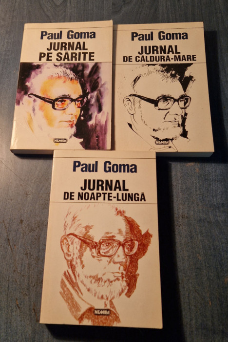 Jurnal pe sarite , de caldura mare si de Noapte lunga Paul Goma 3 volume