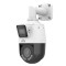 Camera IP PTZ 4X, Dual-Lens, 2x2MP, IR 50M, Lumina Alba 10m, Microfon, Difuzor, PoE, VCA, Lighthunter - UNV IPC9312LFW-AF28-2X4 SafetyGuard Surveillan