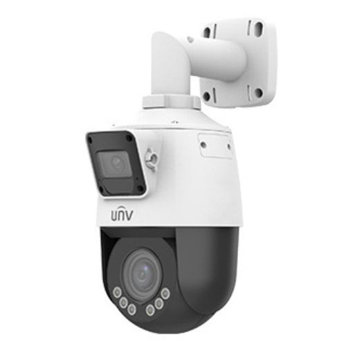 Camera IP PTZ 4X, Dual-Lens, 2x2MP, IR 50M, Lumina Alba 10m, Microfon, Difuzor, PoE, VCA, Lighthunter - UNV IPC9312LFW-AF28-2X4 SafetyGuard Surveillan