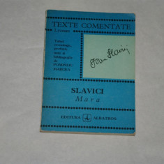 Slavici - Mara - Texte comentate - 1975